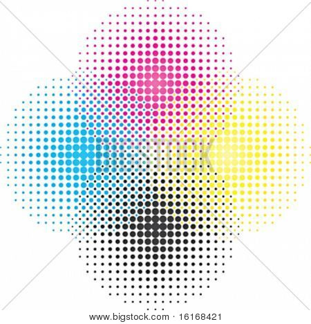 CMYK renk vektör çizim