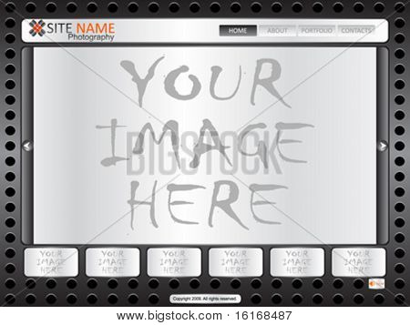 site modelo vector illustration
