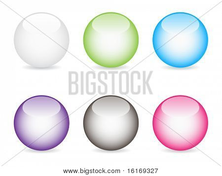 (Raster-Bild des Vektors) glänzend Web buttons verschiedene Farben