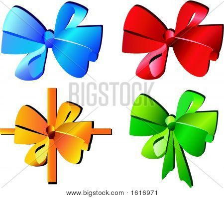 Feestelijke Bow voor presenteert Vector