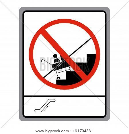 Escalotors icon. Security insurance protection and care theme. Isolated design. Vector illustration