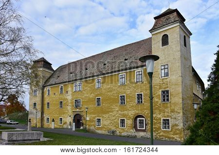 old castle in Mosonmagyarovar town in Hungary