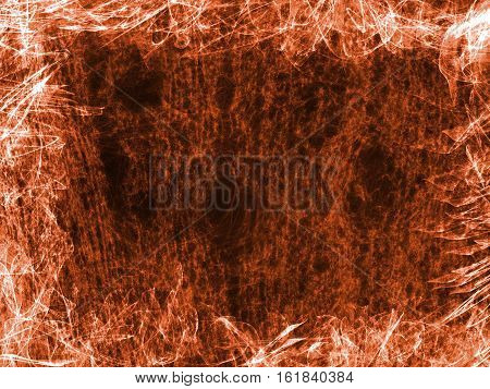 Floral Style Smoke Brown Line Ornament Background, Flower Abstract Frame