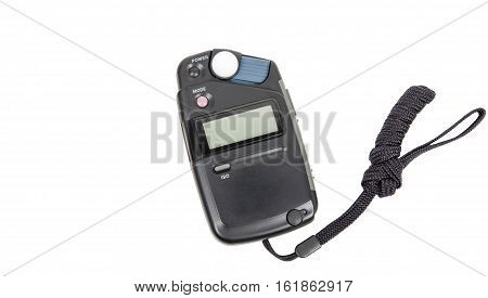 Light flash meter  isolate on white background