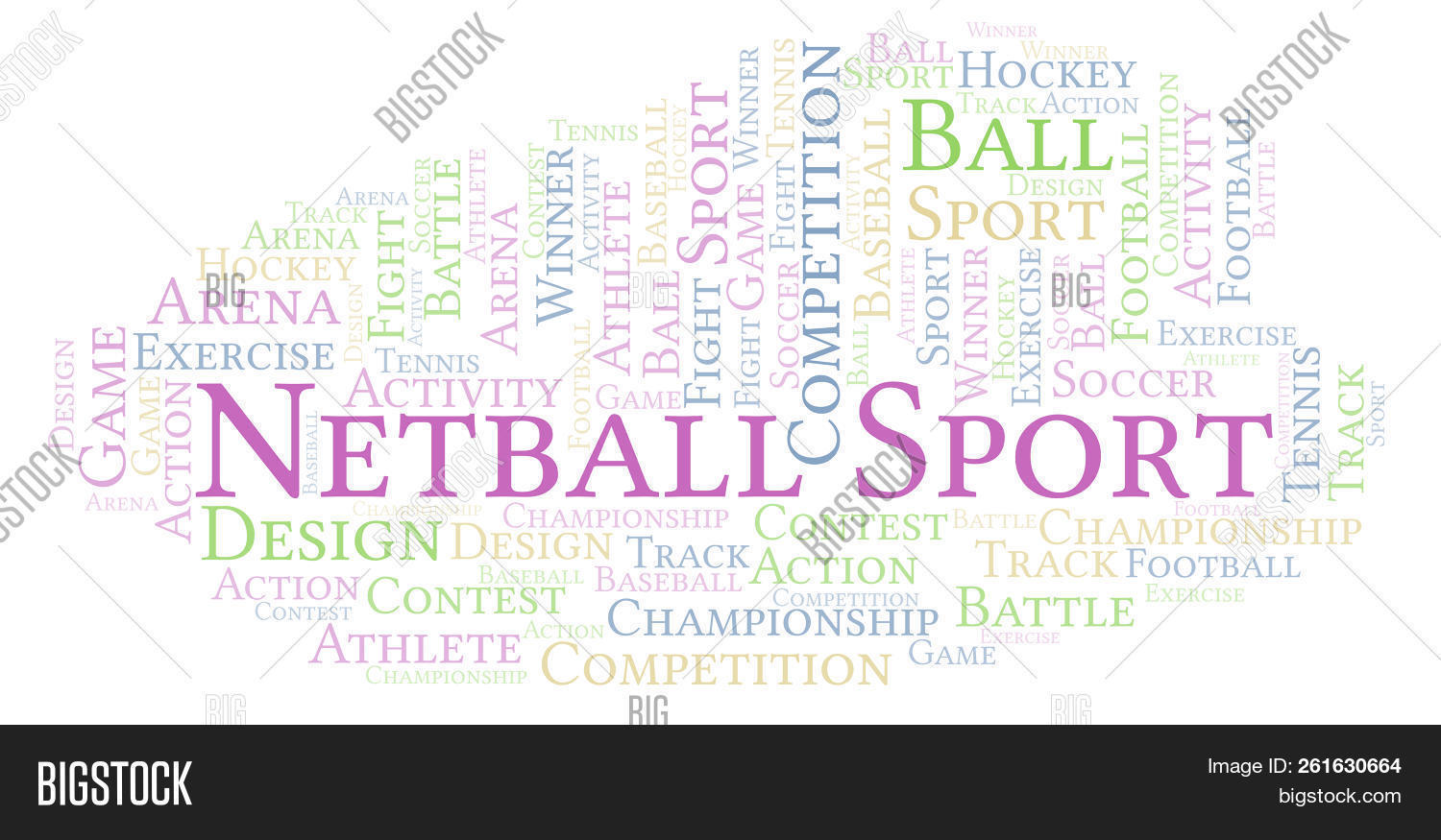 Netball Words Netball Sport Word Image & Photo (Free Trial) | Bigstock