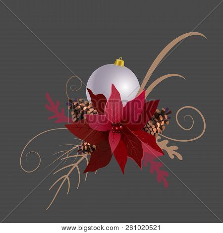 Christmas Decoration Isolated On White Background Vector