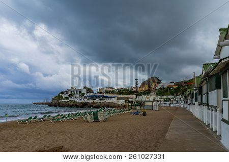Las Casetas Del Garraf In Sitges, Barcelona, Catalonia.