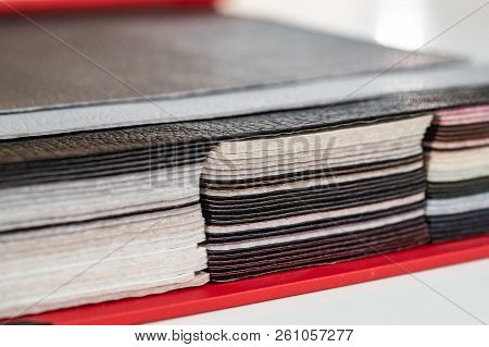Catalog Of Multicolored Imitation Leather From Matting Fabric Texture Background, Leatherette Fabric