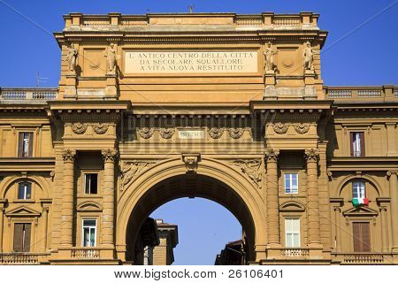 Piazza della Repubblica, Firenze, Italien