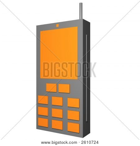 Handphone 개체 다이어그램 및 프레 젠 테이 션에 대 한