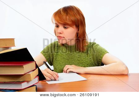 menina jovem estudante