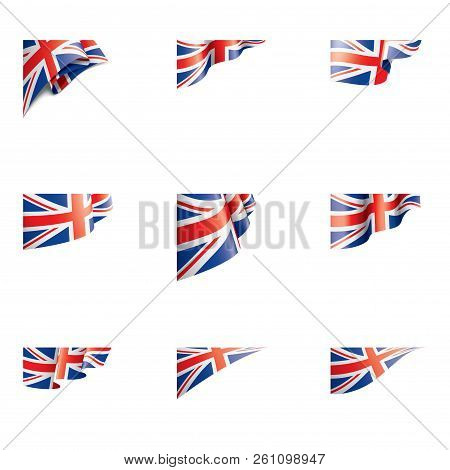United Kingdom Flag, Vector Illustration On A White Background
