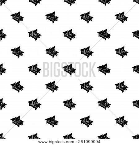 Double Office Table Pattern Vector Seamless Repeating For Any Web Design