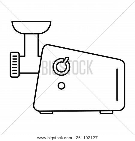 Meat Grinder Machine Icon. Outline Meat Grinder Machine Vector Icon For Web Design Isolated On White