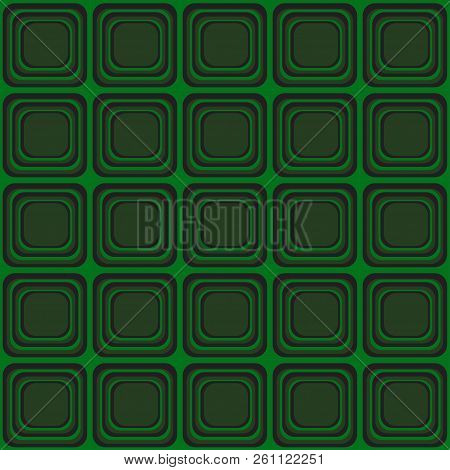 Vector Seamless Texture With Rounded Squares Looking Like Old Tv