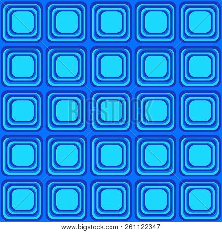 Vector Seamless Texture With Rounded Squares Looking Like Old Tv