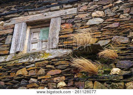 Urban Autumn Landscape In One Of Black Cities Of Spain  El Muyo