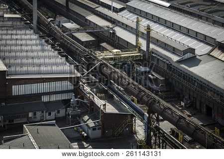 Ostrava, Czech Republic - August 21, 2018: Industries In Dolni Vitkovice As Seen From The Bolt Tower