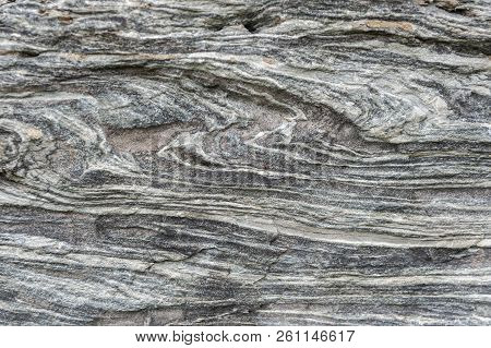 Grayish Rough Fieldstone In The Outer Wall Of A Rockport Lime Kiln