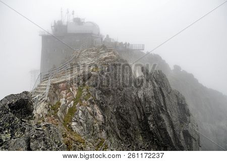 Lomnicky Stit, Slovakia - Septebmber 23: Top Of The Peak Lomnicky Stit In High Tatras Mountains On S