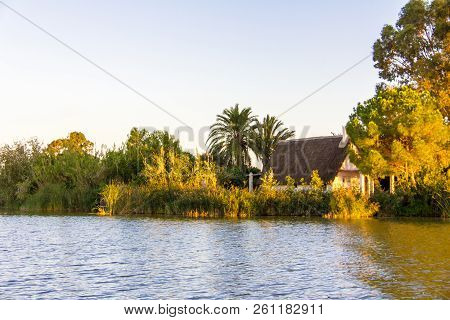 Sailing At Sunset In The Lagoon 