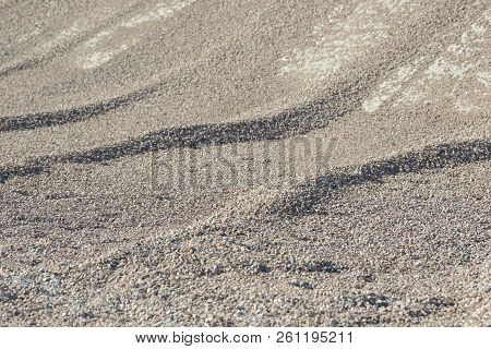 Breakstone Background. Road Gravel. Gravel Texture. Crushed Gravel Background. Piles Of Limestone Ro