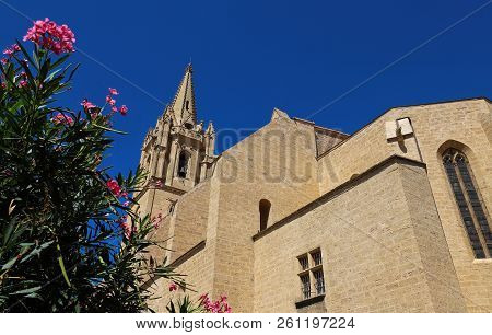 The Collegial Church Saint Laurent Is An Excellent Example Of France's Meridional Gothic Style. Salo
