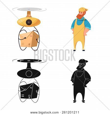 Vector Design Of Goods And Cargo Symbol. Set Of Goods And Warehouse Vector Icon For Stock.
