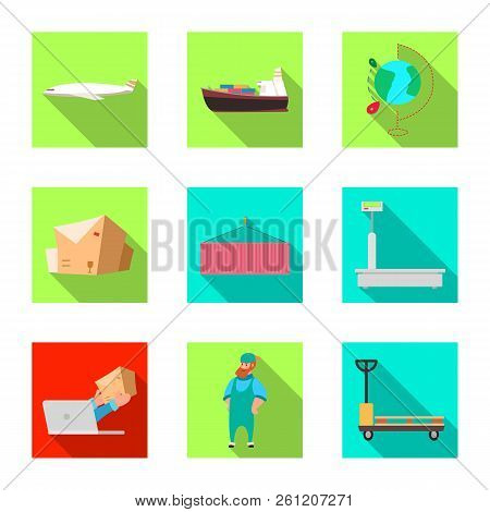Vector Design Of Goods And Cargo Icon. Collection Of Goods And Warehouse Vector Icon For Stock.