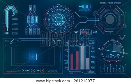 Futuristic User Interface, Hud, Fui Technology Background