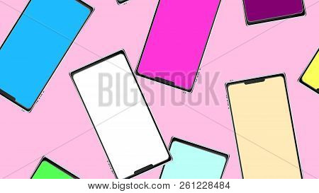 Texture, Seamless Pattern Of Modern Trendy Beautiful Glossy Expensive Smart Realistic Isometric Surr