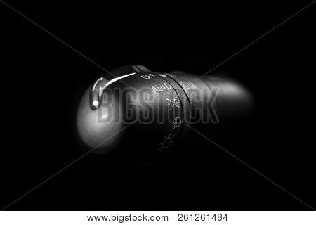 Car Lighting Control Understeering Switch. Car Interior Details. Car Detailing. Interior With Light 