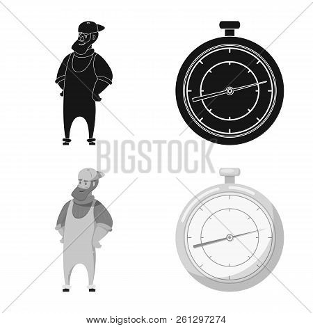 Vector Illustration Of Goods And Cargo Symbol. Set Of Goods And Warehouse Stock Symbol For Web.