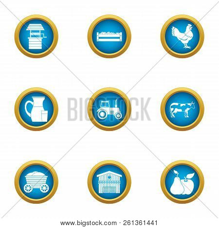 Operative Work Icons Set. Flat Set Of 9 Operative Work Vector Icons For Web Isolated On White Backgr