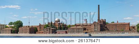 Russia, Saint-petersburg, 30 May 2018: Panorama Overlooking The Pretrial Detention Centre, A Prison 