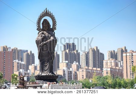 Wuhan, China - Sep 08, 2018:  Guiyuan Temple S A Buddhist Temple Located On Wuhan City, Hubei Provin