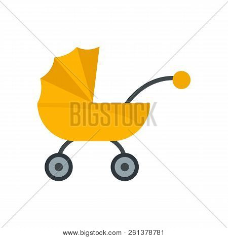 Baby Carriage Icon. Flat Illustration Of Baby Carriage Icon For Web Design