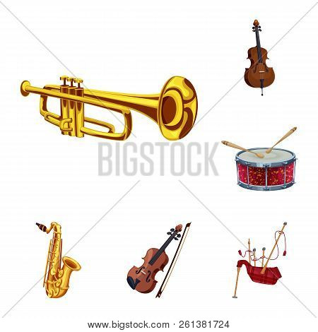 Vector Design Of Music And Tune Symbol. Set Of Music And Tool Stock Symbol For Web.
