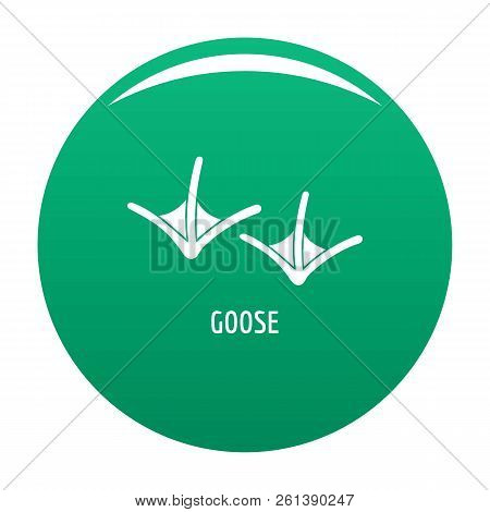 Goose Step Icon. Simple Illustration Of Goose Step Vector Icon For Any Design Green