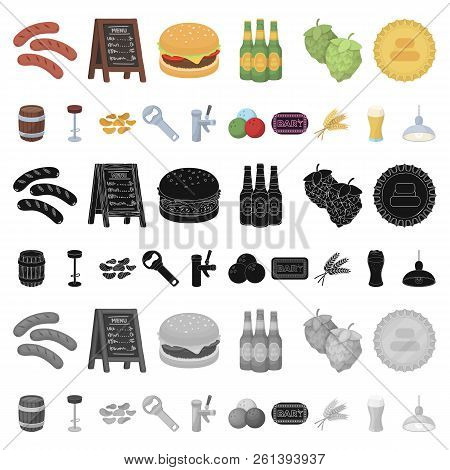 Party, Entertainment Cartoon Icons In Set Collection For Design. Celebration And Treat Vector Symbol