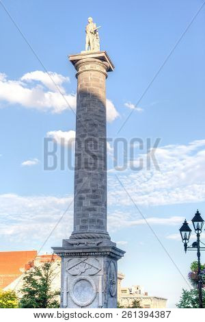 Nelson's Column Monument In Montreal, Quebec, Canada