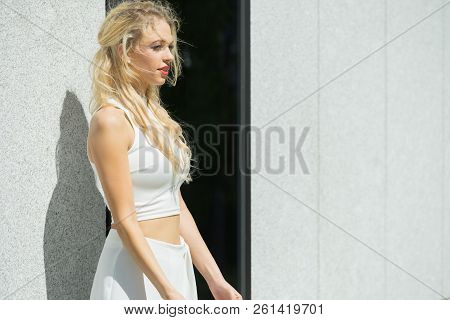 Fashionable Woman In City