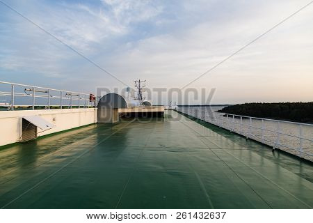 Air Inlet Or Outlet On A Car Ferry On The Upper Deck