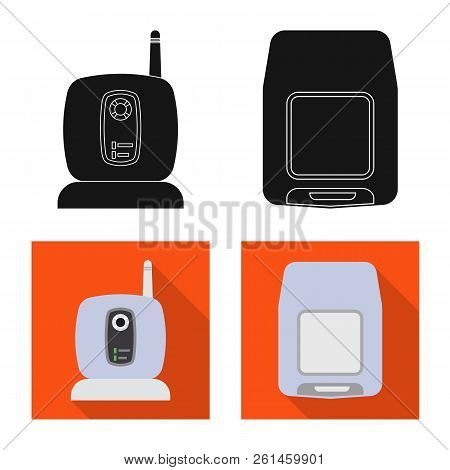 Vector Illustration Of Office And House Logo. Collection Of Office And System Vector Icon For Stock.