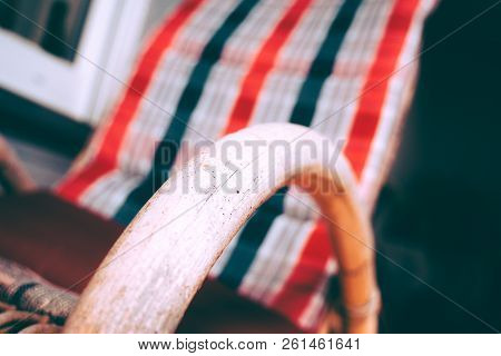 Rocking Chair On Vacation In The Sun