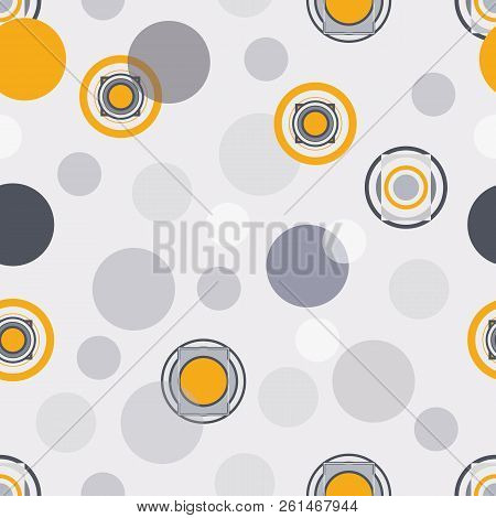 Gold And Grey Geometric Seamless Pattern. Modern Design Great For Invitations, Fabric, Wallpaper, Gi