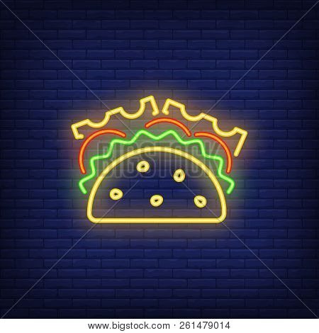 Taco Neon Sign. Vector & Photo (Free Trial) | Bigstock
