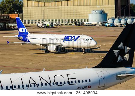 Berlin, Germany - September 7, 2018: Joon, Airbus A320-214 At Tegel Airport In Berlin.