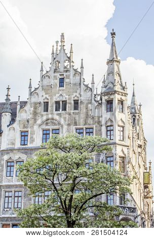 Munich, Germany - Houses. City Architecture In Bavaria