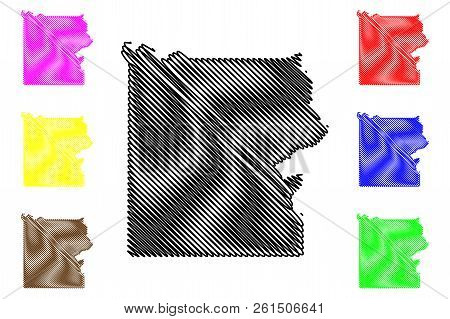 Yellowstone National Park (united States Of America, Usa) Map Vector Illustration, Scribble Sketch Y